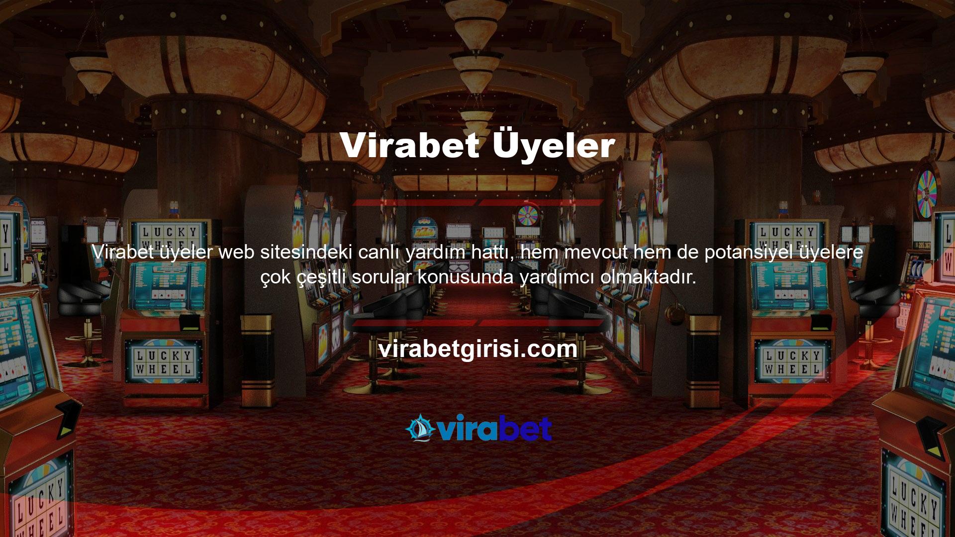 Virabet yardım hattı web sitesi, günün 24 saati hizmet veren müşteri destek hattı sayesinde kullanıcılarına istedikleri zaman ilk kez bonus için kaydolma şansı sunuyor
